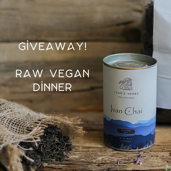 Giveaway promo: raw vegan dinner with Ivan Chai tea