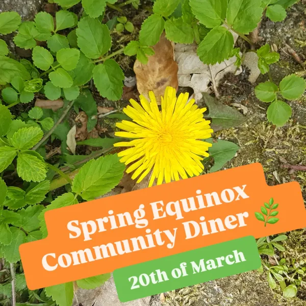 Spring Equinox Community Diner event announcement